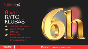 6val. Ryto Klubas – pradėk dieną anksčiau, gyvenk produktyviau!